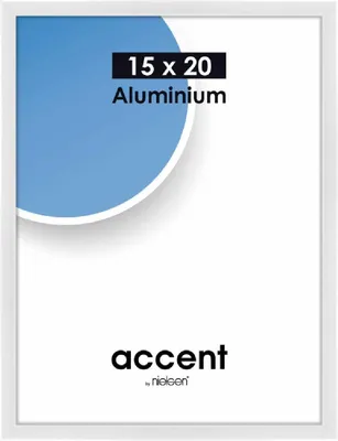 Obrázek produktu pro Rám Nielsen Accent Alurahmen, bílá, lesklá, rozměr 15x20 cm