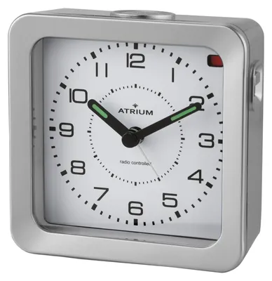 Produktbild von ATRIUM Wecker Analog Quarz Funkwecker A660-19 Licht Snooze silber