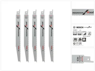 Immagine prodotto di Bosch 2608654404 Bosch 5 Säbelsägeblätter S 234 XF/neu S2345X