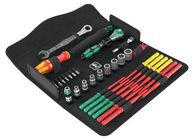 Produktbild von Wera 05135871001, Schwarz, Grün, Orange, Rot, 325 mm, 145 mm, 65 mm, 1,35 kg, 35 Werkzeug