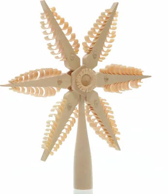 Produktbild von Baumschmuck Christbaumspitze Mitte mit Rosette(Beidseitig) BxHxT=20x21x3cm NEU