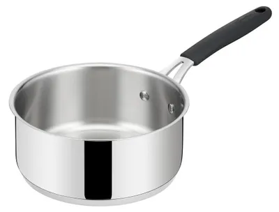 Produktbild von Edelstahl Bratpfanne mit Silikongriff und Lagotherm-Boden