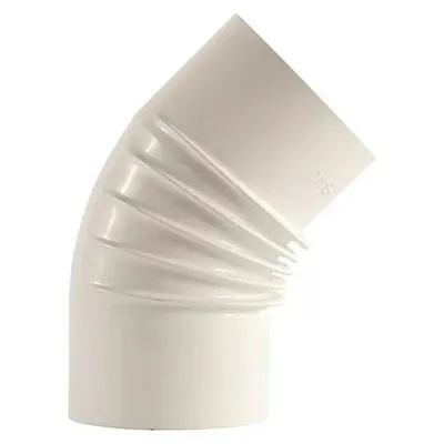 Produktbild von Ofenrohr-Bogen Bertrams 45° Ø 120 mm emailliert weiß