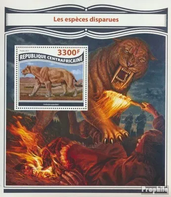Produktbild von Briefmarken Zentralafrikanische Republik 2017 Mi Block 1679 (kompl. Ausgabe) postfrisch Ausgestorbene Spezies