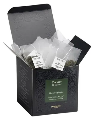 Zdjęcie produktu dla Dammann Frères Zielona herbata (aromatyzowana) - Jaśmin (25 torebek)