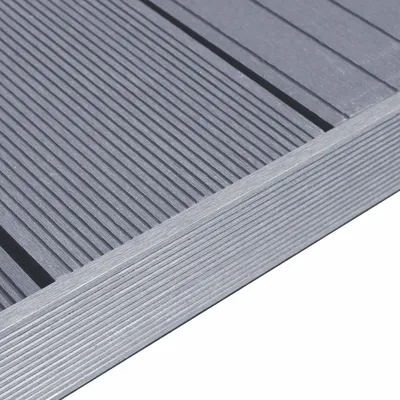 Produktbild von MUSTER WPC Abschlussleiste Flachleiste Terrassendielen 150 mm steingrau 55x10 mm
