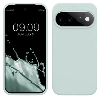 Produktbild von kwmobile Handyhülle für Google Pixel 11 / Pixel 11 Pro Hülle - Case Silikon - Kabelloses Laden - Schutzhülle Cover in Cool Mint
