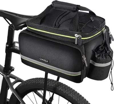 Zdjęcie produktu dla Torba rowerowa na bagażnik Wodoodporna 20-35L Czarna 38x26x24cm