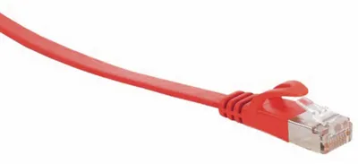 Produktbild von S/CONN maximum connectivity Netzwerkkabel-RJ45 Patchkabel-Flachkabel, Flat U/FTP m.Cat.7 Rohkabel, slim, rot, 10,0m (75520-SLR)