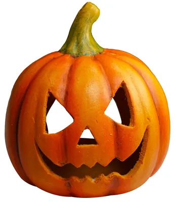 Halloween-Deko Kürbis Windlicht aus Magnesia, 21x19x22 cm