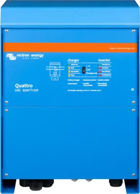 Immagine prodotto di Inverter Victron Quattro 24/5000/120 4000W e caricabatterie 24V