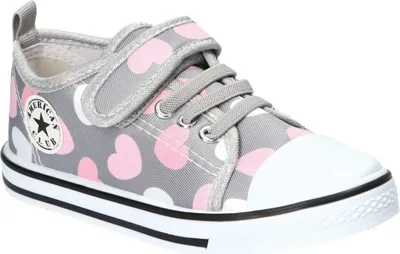 Produktbild von AMERICAN CLUB TEN92 Kinder-Sneaker mit Klettverschluss, Kinderschuhe, Ledereinsatz Grau 26