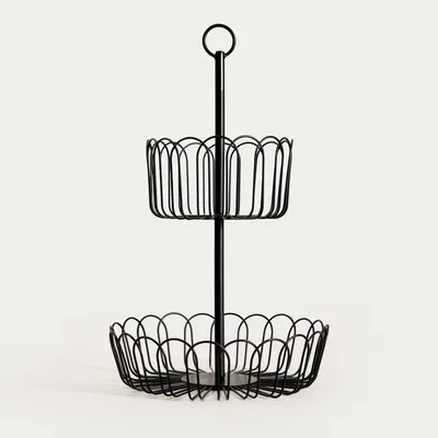 Zdjęcie produktu dla HOMLA WARDON Kosz dwupoziomowy 28 x 47 cm