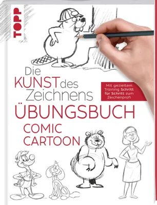 Produktbild von Die Kunst des Zeichnens - Comic Cartoon Übungsbuch