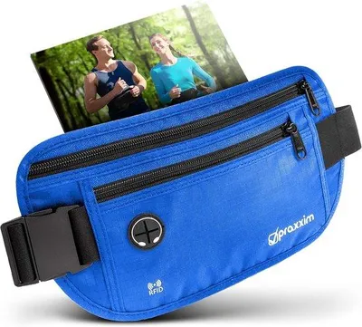 Produktbild von praxxim – Die Gürteltasche für Jogging – Perfekt sitzende Laufentasche – Bauchtasche für Damen und Herren – Gürteltasche