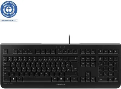 Zdjęcie produktu dla CHERRY KC 1000, Pełnowymiarowy (100%), Przewodowa, USB, QWERTY, Czarny