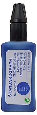 Produktbild von Standardgraph Zeichentusche 23 ml blau für Tuschefüller