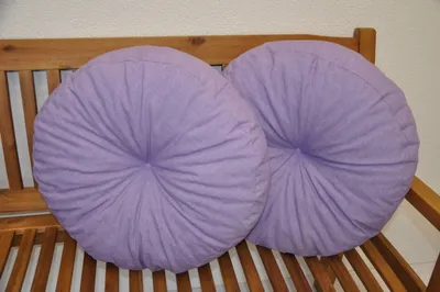 Obrázek produktu pro Polštář kulatý velký fialový set 2 kusy