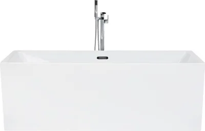 Produktbild von BELIANI Freistehende Badewanne Weiß 170 x 80 cm rechteckige Form Sanitäracryl Modern