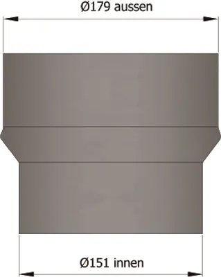 Produktbild von Reduzierung 180/150 Mm, Schwarz