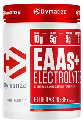 Produktbild von Dymatize EAAs + Electrolytes (480g) Blue Raspberry - Aminosäuren - EAA