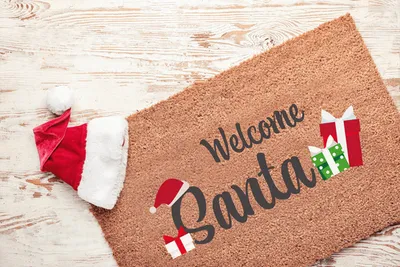 Obrázok produktu pre Vianočná rohožka Out of the Blue Coconut - Welcome Santa