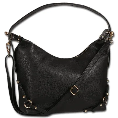 Produktbild von Toscanto Damen Schultertasche Leder Tasche schwarz D3OTT858SS1