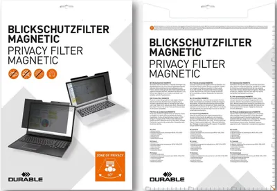 Obrázok produktu pre Durable 514257 - Notebook - Bezrámový filter na ochranu súkromia displeja - Antracitový - Ochrana súkromia - LCD - Odolný proti poškriabaniu