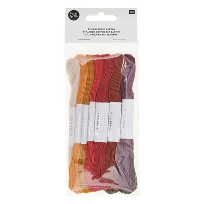 Produktbild von 10 Baumwoll-Stickgarne - Erdfarbe