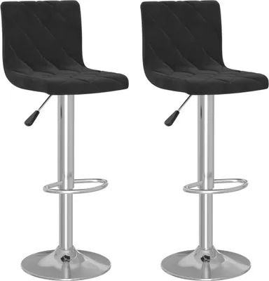 Obrázek produktu pro vidaXL Barová stolička 2 ks Black Velvet
