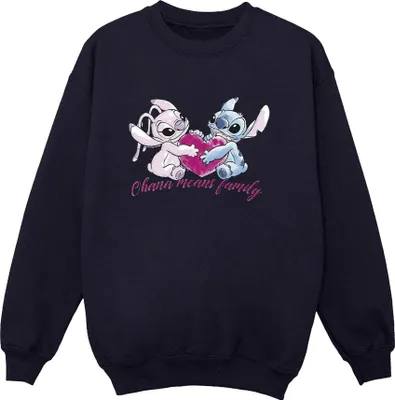 Produktbild von Disney - "Ohana" Sweatshirt für Damen BI22847 (XXL) (Marineblau)