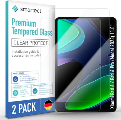 Produktbild von 2x Schutzglas Panzerfolie für Xiaomi Pad 6/ Pad 6 Pro (2023) 11.0" Displayschutz