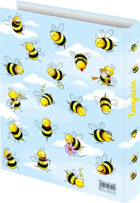 Produktbild von RNK Zeugnisringbuch Crazy Bees A4 4 Ring-Mechanik