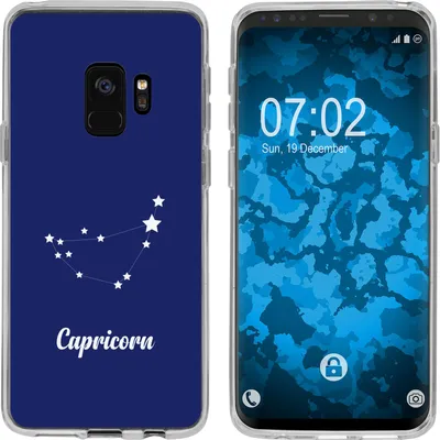 Produktbild von PhoneNatic Case kompatibel mit Samsung Galaxy S9 Silikon-Hülle SternzeichenCapricornus M7
