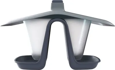 Obrázok produktu pre kŕmidlo pre vtáky 28cm BIRDYFEED DOUBLE IBFD-S433 antracit plastové