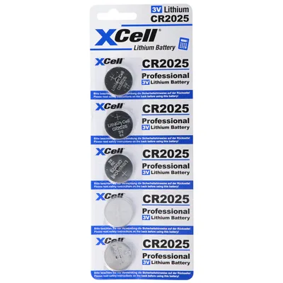Produktbild von 5er-Sparset CR2025 Lithium Batterie 3V, CR2025 Batterien im praktischen 5er Set