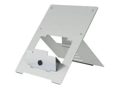 Produktbild von R-Go Tools Laptopständer R-Go Riser Flexible, ergonomisch faltbarer und einstellbarer Laptopständer, Silber, Silber, Aluminium, 25,4 cm (10"), 55,9 cm (22"), 5 kg, 135 - 220 mm
