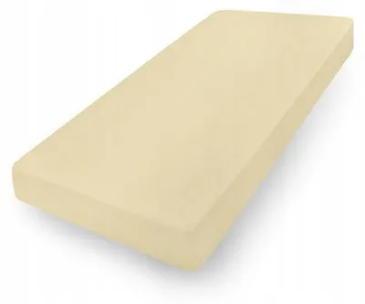 Produktbild von MATERACE Z GÓR Jersey-Spannbetttuch mit Elasthan, Creme, 160x200cm