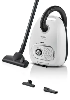 Produktbild von Bosch Staubsauger mit Beutel Serie 4 BGB41WH1, nachhaltig, aus Recyclingmaterial