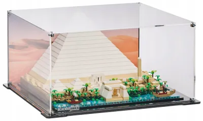 Image de Vitrine noire pour LEGO® 21058 Architecture – Pyramide de Khéops, avec fond imprimé