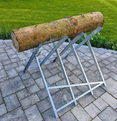 Produktbild von Metall Sägebock WOODCRAFT Holzsägebock Klappbar Brennholz Sägehilfe Einstellbar
