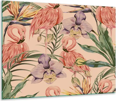 Obrázek produktu pro Kryt varné desky Skleněný kryt varné desky Splashback 60x52cm Květiny