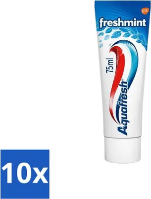 Produktbild von Aquafresh Zahnpasta Freshmint Frischer Atem 75 ml - Vorteilspack - 10 Stücke