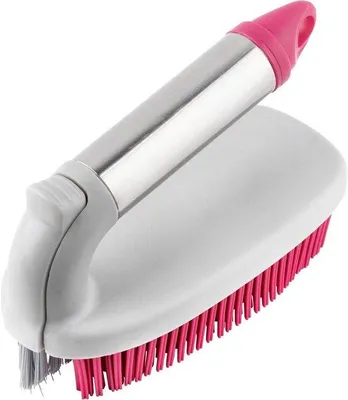 Imagen del producto de Mango combinado 2 en 1: cepillo de goma, cepillo para limpieza de juntas y cepillo delgado desmontable para la limpieza de baldosas, juntas y áreas de difícil acceso (KL078957EU7)