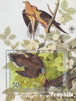 Produktbild von Briefmarken Guinea 1985 Mi Block152A (kompl.Ausg.) gestempelt John James Audubon