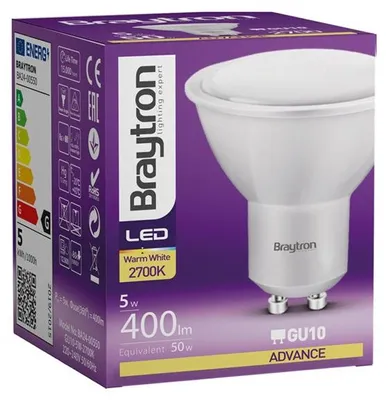 Produktbild von Braytron LED GU10 5W D110 3000K Warmweiß Spot Reflektorlampe Leuchtmittel 430lm