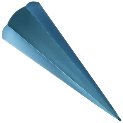 Produktbild von folia Metallic-Schultüten-Zuschnitt 6-eckig hellblau 680 mm 5 Stück