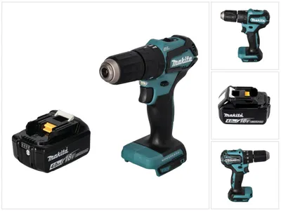 Image de Makita DHP 483 M1 Perceuse-visseuse à percussion sans fil 18 V 40 Nm Brushless + 1x batterie 4,0 Ah - sans chargeur