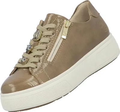 Produktbild von Rieker Damen Plateau Sneaker Braun