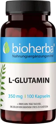 Produktbild von Bioherba L-Glutamin 350 mg 100 Kapseln